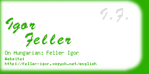 igor feller business card